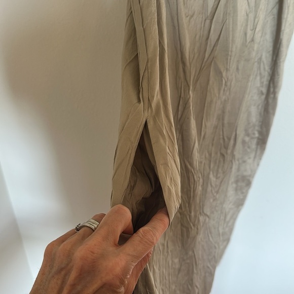 NWT Calypso St. Barth Silk Dress Taupe Medium - Picture 5 of 11